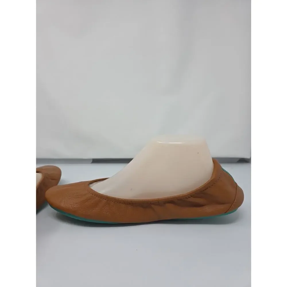 Tieks Gavrieli Size 11 Tan Brown Ballet Flats Leather Womens